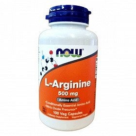 NOW L-Arginine 500 mg Capsules 100 pcs