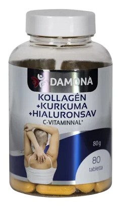 Damona Collagen + Turmeric + Hyaluronic Acid with Vitamin C 80 Tablets