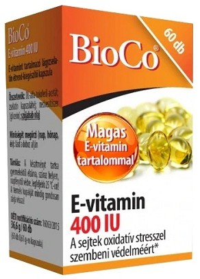 BioCo E-vitamin 400 IU kapszula 60 db